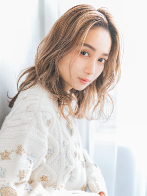 【S.BROOM天王寺店】ハイトーン×ミルクティーベージュ