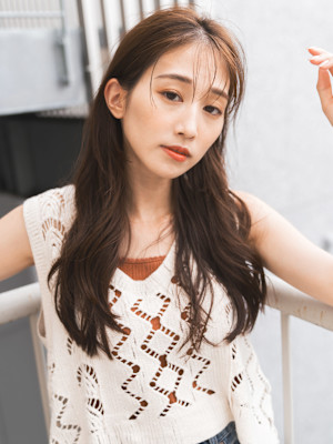 【S.BROOM天王寺店】シースルーロングレイヤースタイル