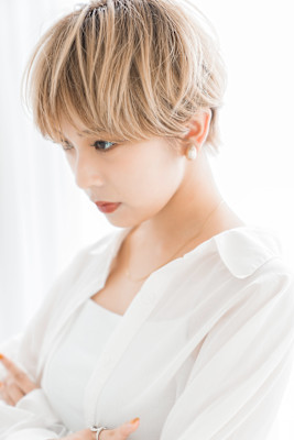 【S.BROOM天王寺店】ショート×ハイトーンべージュ