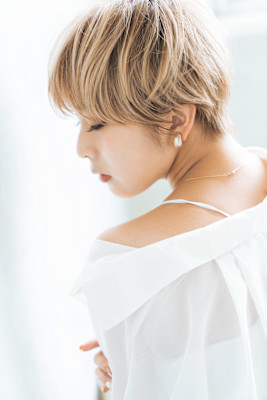 【S.BROOM天王寺店】ショート×ハイトーンべージュ