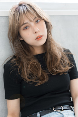 【S.BROOM天王寺店】シースルーロングレイヤースタイル