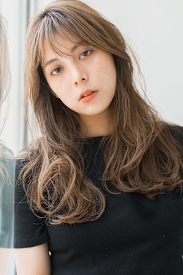 【S.BROOM天王寺店】シースルーロングレイヤースタイル