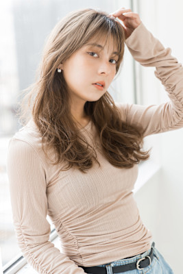 【S.BROOM天王寺店】シースルーロングレイヤースタイル