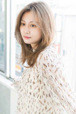 【S.BROOM天王寺店】韓国風くびれレイヤースタイル