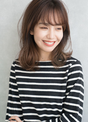 【S.BROOM】ナチュラルセミディースタイル