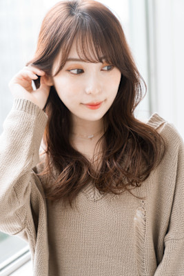 【S.BROOM天王寺店】韓国風くびれレイヤースタイル