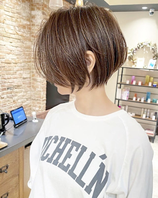 30代40代50代白髪ぼかし髪型白髪染め面長似合う髪型