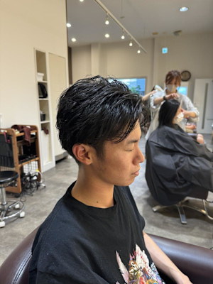 流すショートスタイル人気です！