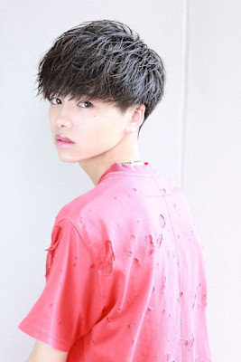 ルーズパーマ　スパイラル　マッシュ