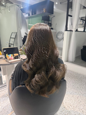 【MIHO】ブリーチなしオリーブベージュ