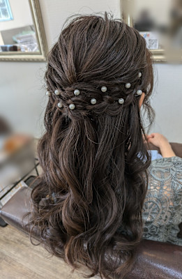 ハーフアップ♪