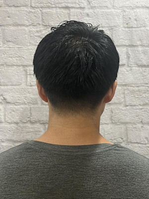 メンズ／ツーブロック／アップバング／刈り上げ／ショート