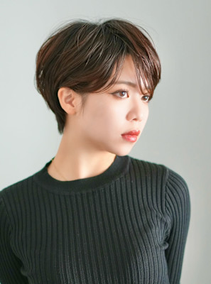 前下がりショート・ボブ/絶壁解消/前髪あり/40代/30代