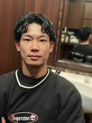 センターパートスパイラル