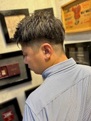 メンズアップバング