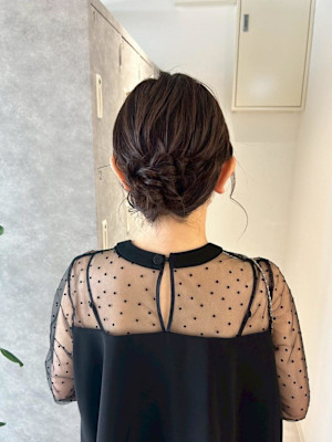 【nanaka】お呼ばれヘア/お団子ヘア/アップスタイル