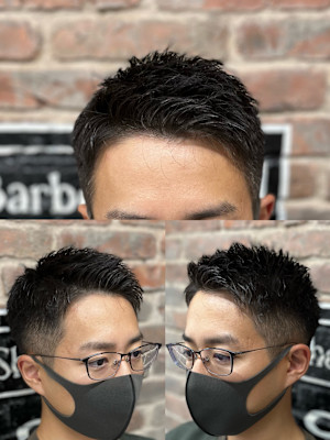 ビジネスアップバングスタイル