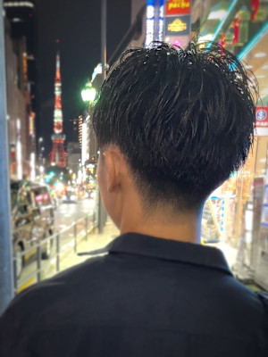 ビジネスパーマ×ツーブロック