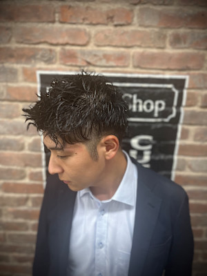 ツーブロピンパーマ