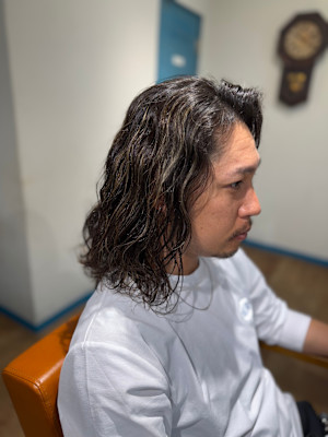 ナチュラルウェーブ×ラフセミロング