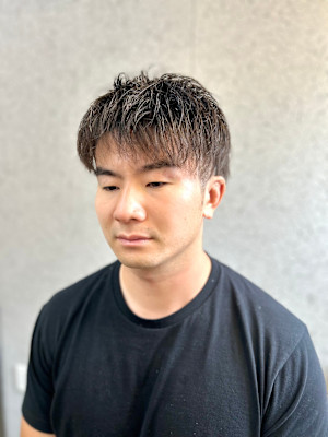 ツーブロック×無造作スタイル