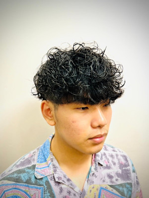 無造作パーマヘア