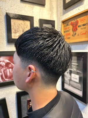 ツーブロックショート