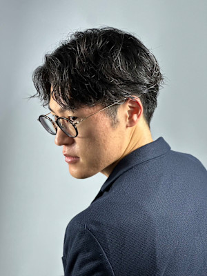 ビジネスパーマ×ツーブロック