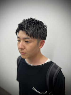 ツーブロックアップバング