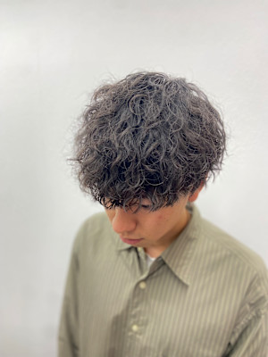波巻きパーマ