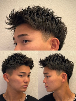 アップバング×ショートスタイル