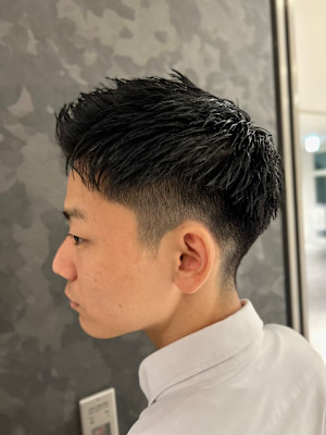 ツーブロックショート