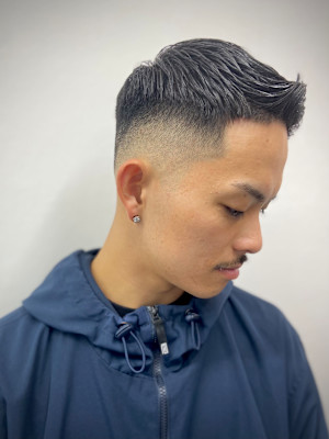 スキンフェード×フェザーアップ