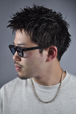 スパイキーショート×パーマ