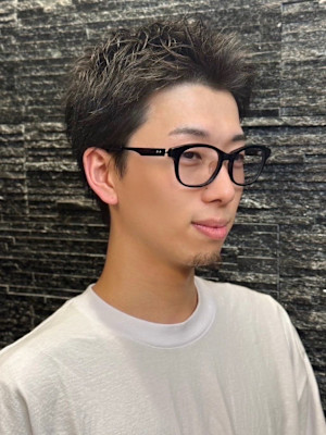 スパイキーショート×ピンパーマ