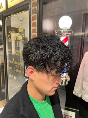 無造作パーマスタイル