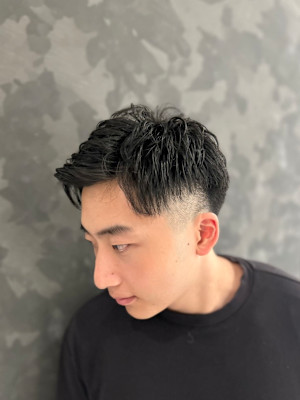 ツーブロックショート