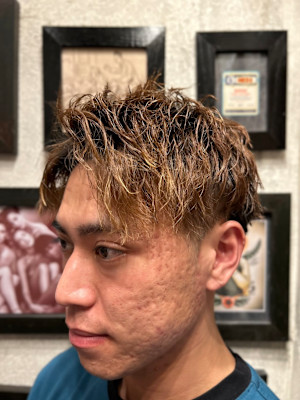 メンズアップバング