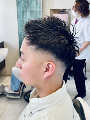 【20代 男性】ロンドンフェードツーブロ（大宮/バーバー）