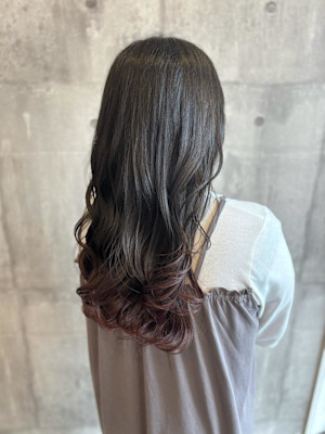 ブリーチなし◎ピンクグラデーション