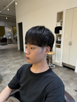 スッキリとした、ラウンドマッシュ