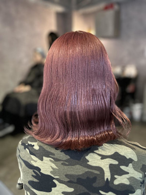 ななせ/ブリーチカラー/くすみピンク/透明感カラー