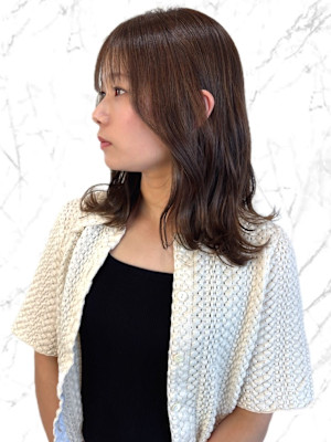 【MICHI 富田店　古作蓮】髪質改善 ナチュラルブラウン