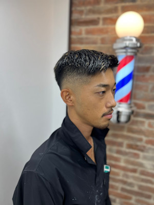 スキンフェード×ラインアート