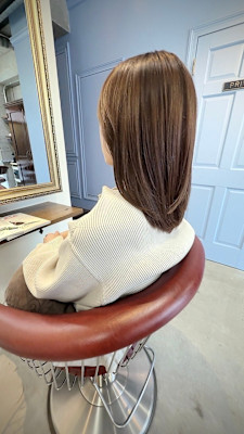 ミディアム美髪韓国ヘア