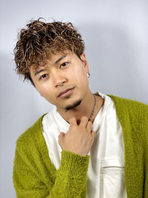 前おろしパーマ×カラー