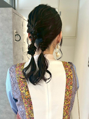 【Nanaka】ミディアムでもできる編み下ろし