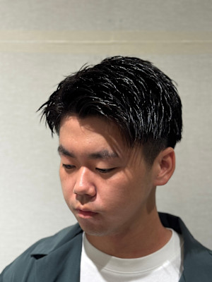 ツーブロックショート