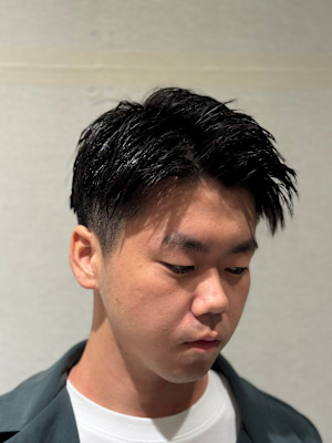 ツーブロックショート