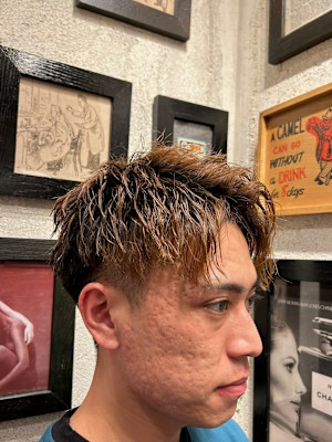 メンズアップバング